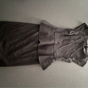 Alice + Olivia Black Peplum Dress